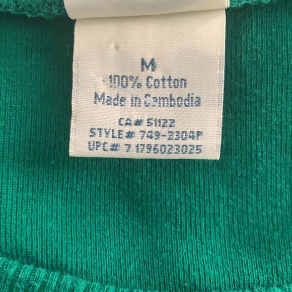 725 Originals Kelly Green Summer Sweater LS Knit Tee Shirt Top - Picture 6 of 7